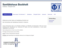 Tablet Screenshot of bockholt.net